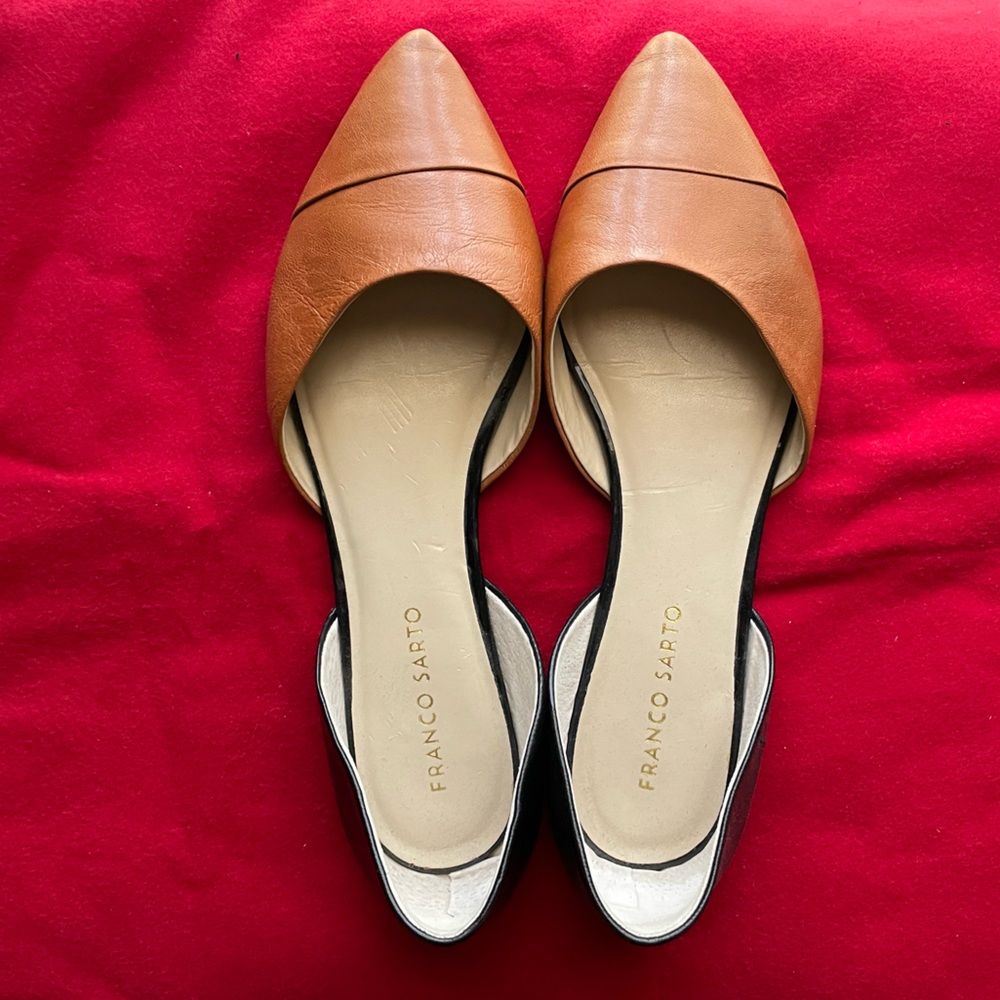 NEW FRANCO SARTO 9 1/2 M  Brown & Black Shoes